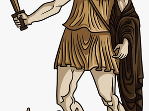 Transparent Poseidon Clipart - Greek Mythology Theseus Cartoon