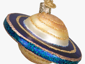 Saturn Planet Old World Glass Ornament - Old World Christmas Planet Saturn Glass Ornament 22032