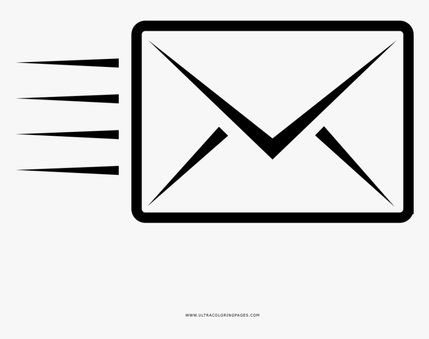 Download Envelope Coloring Page - Desenho Envelope Png