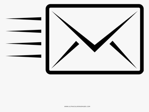 Download Envelope Coloring Page - Desenho Envelope Png