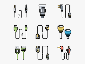 Connector Types - Cables Icon