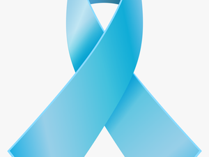 Light Blue Awareness Ribbon Png Clip Art - Transparent Background Breast Cancer Ribbon