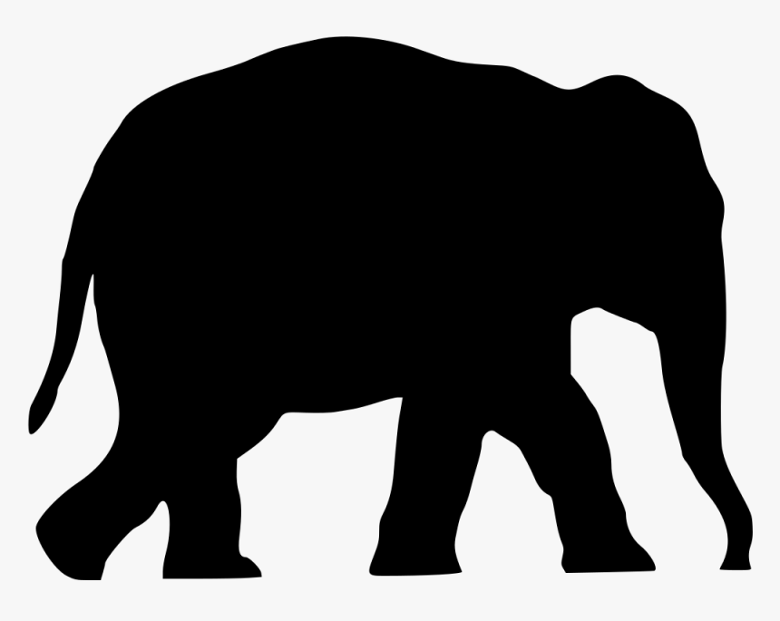Onlinelabels Clip Art - Elephant Silhouette Clipart
