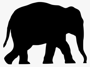 Onlinelabels Clip Art - Elephant Silhouette Clipart