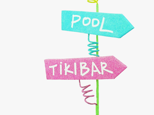 Beach Pool Tiki Bar Sign Spray - Lilac