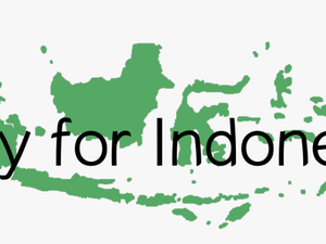 Indonesia Map Cartoon Black