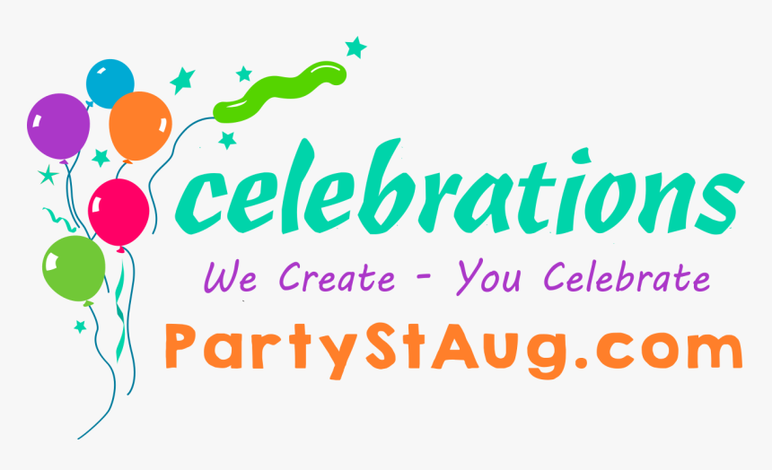 Shop Party Supplies - Text Celebrations Png