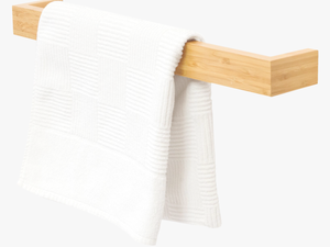 Slimline Hand Towel Rail Long Bamboo - Wool