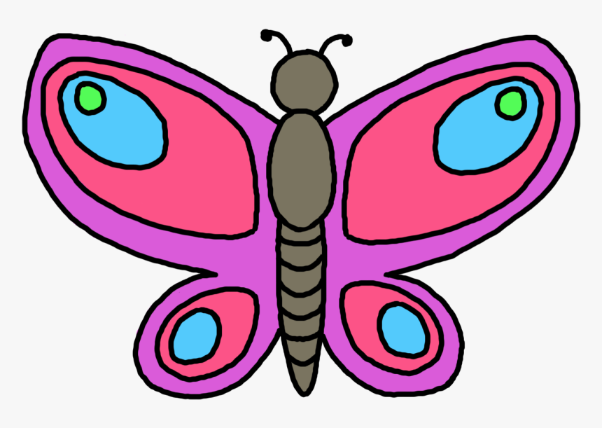 Butterfly Free Butterflies Cliparts Clip Art On Transparent - Colour By Numbers In French