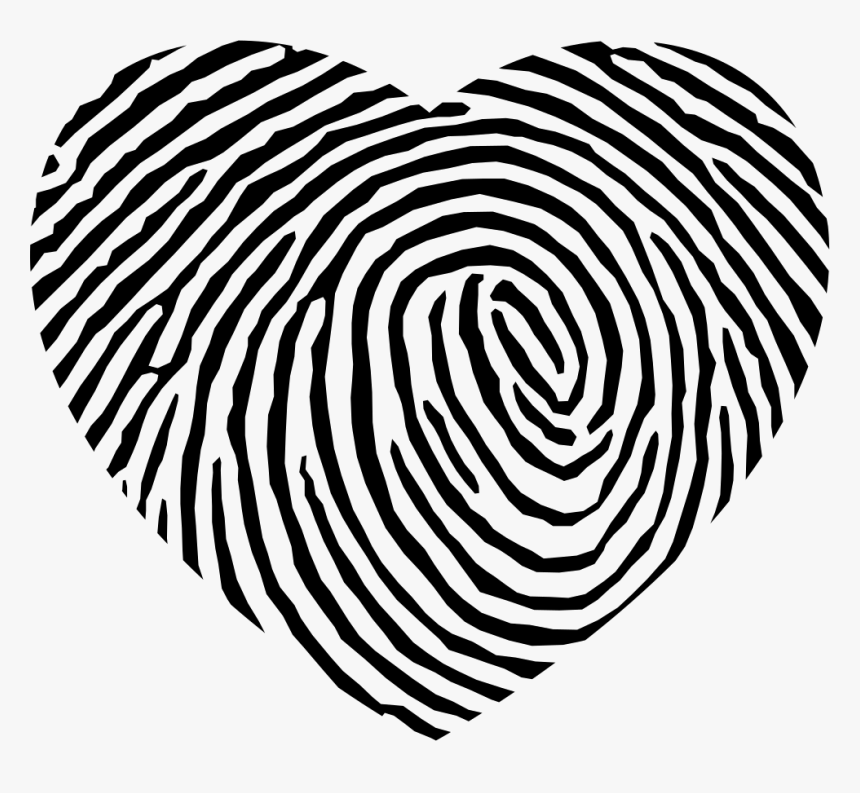 Fingerprint Heart Shape - Heart Shaped Fingerprint