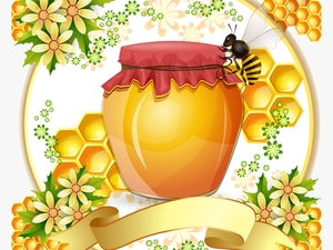 Honey And Honey Tag Stream Vector 18781878 Transprent - Honey Vector