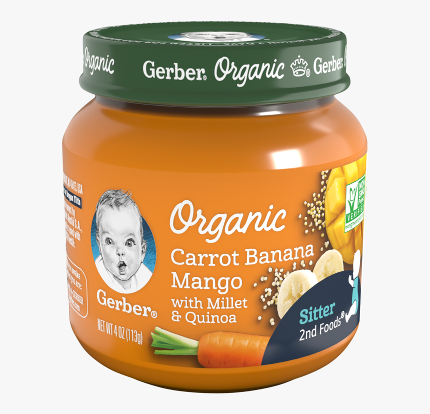 Gerber 2nd Foods Organic Carrot Banana Mango With Millet - Gerber Organic Baby Food