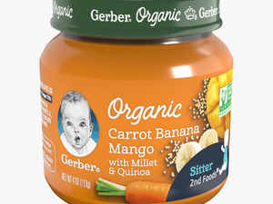 Gerber 2nd Foods Organic Carrot Banana Mango With Millet - Gerber Organic Baby Food