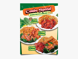 Chinese Food Combo Special With 3 Combos Poster - Agujjim