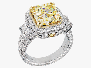 Yellow Diamond Ring - Jack Kelege Yellow Diamond Ring