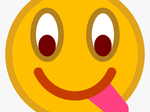 Transparent Tongue Out Emoji Png - Emoticon Tongue