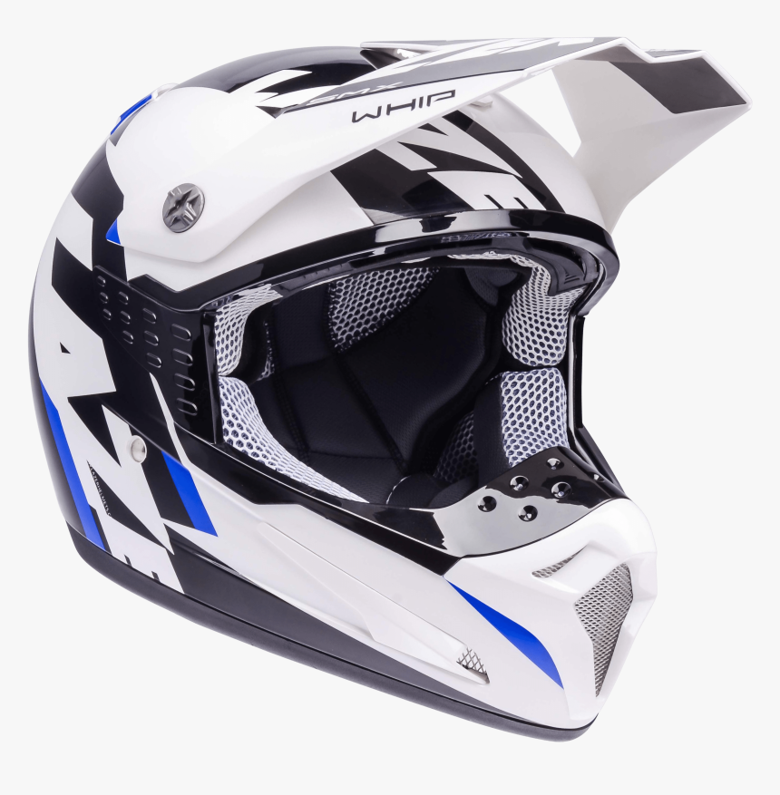 Motorcycle Helmet Lazer Smx Whip White Black Blue - Motor Helmet Transparent Background