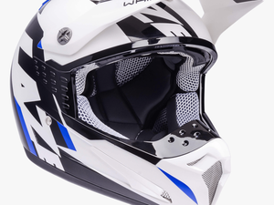 Motorcycle Helmet Lazer Smx Whip White Black Blue - Motor Helmet Transparent Background