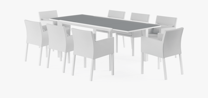 Malibu Extendable 8 Seater Outdoor Dining Set - Kitchen &amp; Dining Room Table