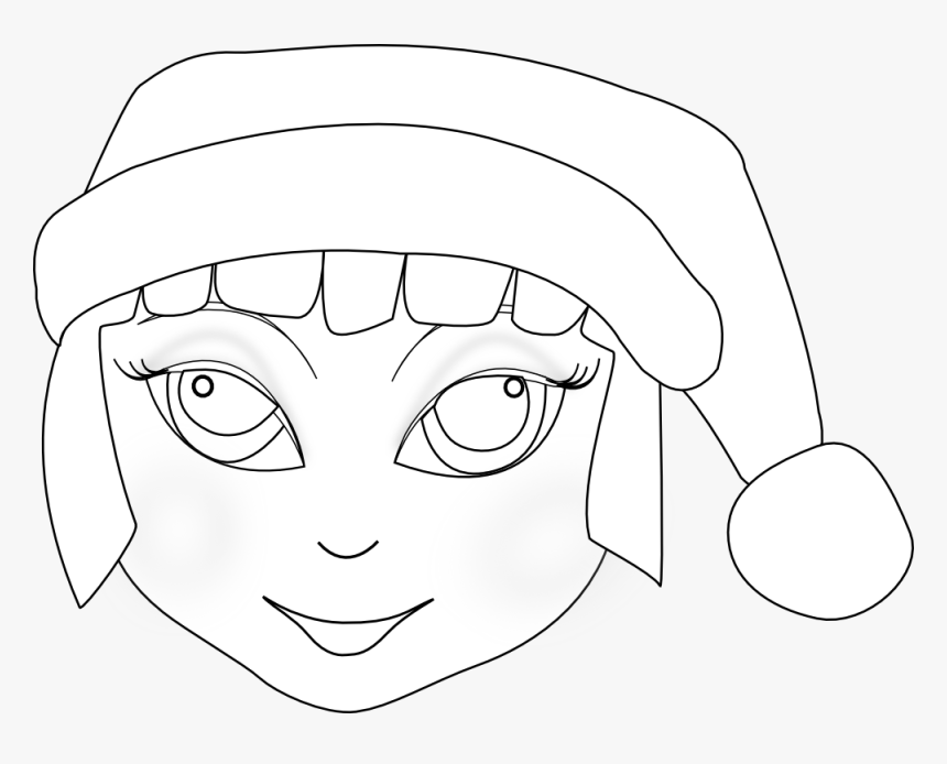 Transparent Elves Clipart Black And White - Coloring Book
