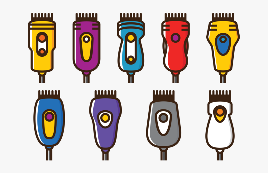 Vector Hair Clippers Icons - Hair Clipper Clipart Png