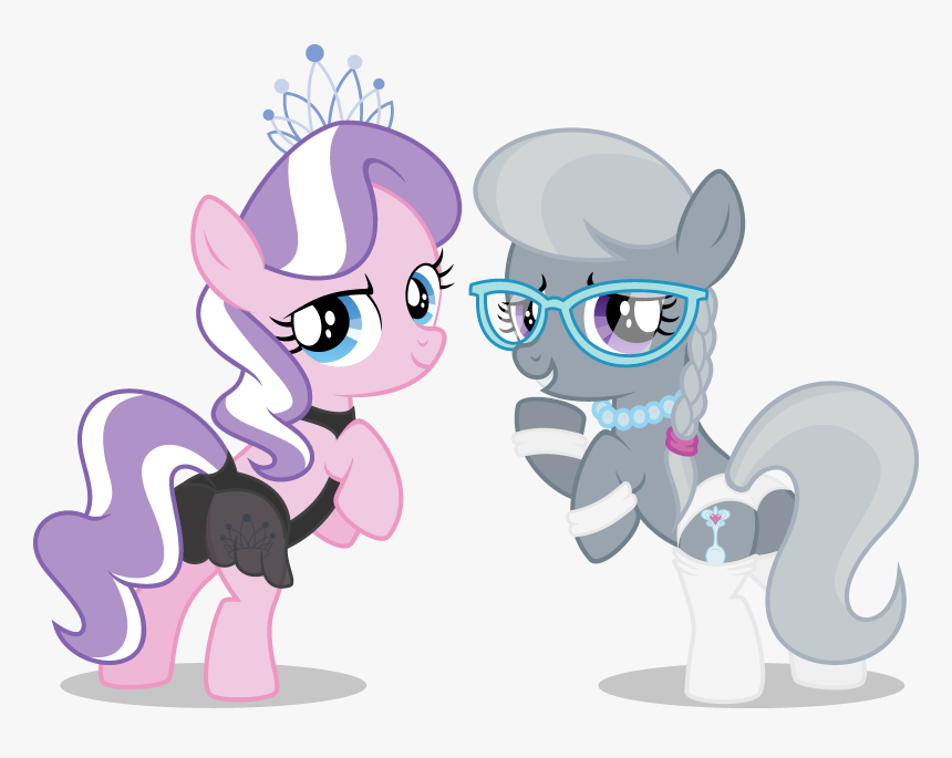 Pony Horse Pink Mammal Cartoon Vertebrate Horse Like - My Little Pony Diamond Tiara And Silver Spoon