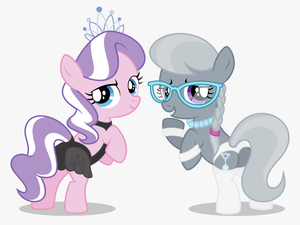 Pony Horse Pink Mammal Cartoon Vertebrate Horse Like - My Little Pony Diamond Tiara And Silver Spoon
