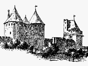 Carcassonne Castle Clipart