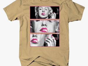 Sexy Hot Marilyn Monroe Pink Lips Smoking Marijuana - T Shirt Dog Cavalier King Charles