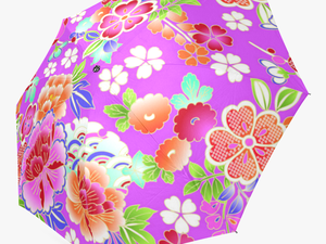 Japanese Umbrella Png -japanese Floral Kimono Pattern - Umbrella