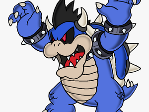 Collection Of Free Luigi Drawing Bowser Download On - Mario And Luigi Bowser-s Inside Story Blue Bow