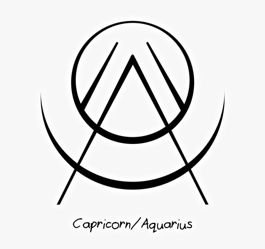 Transparent Aquarius Symbol Png - Aquarius Tattoo Transparent Background