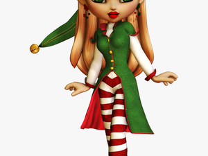 Tubes Poser Png De - Transparent Christmas Elf Christmas Fairies