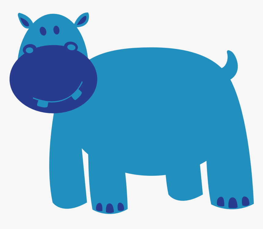 Colorful Animal Hippo Scalable Vector Graphics Svg - Animal Vector Png