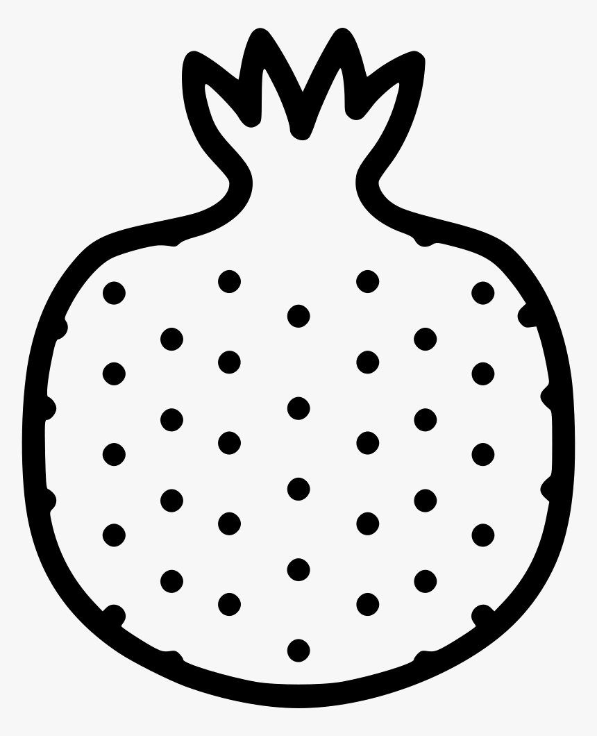 Pomegranate Pome Seeds - Pomegranate Line Art Png