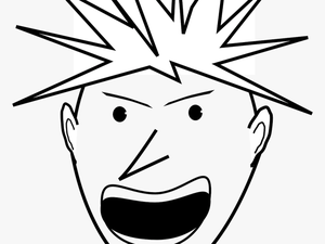 Clipart Angry Black And White