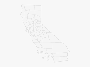 Calif Transparent State Background - California Map Black Background Or Transparent