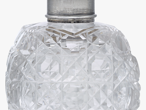 English Silver And Cut Glass Perfume Bottle - Perfume