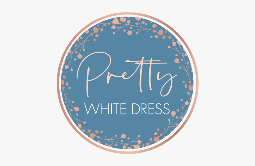 Pretty White Dress Round Logo - 