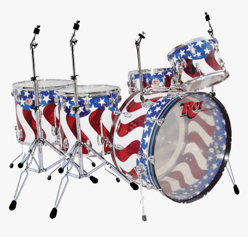 American Flag Drum Set