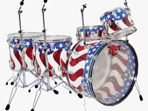 American Flag Drum Set