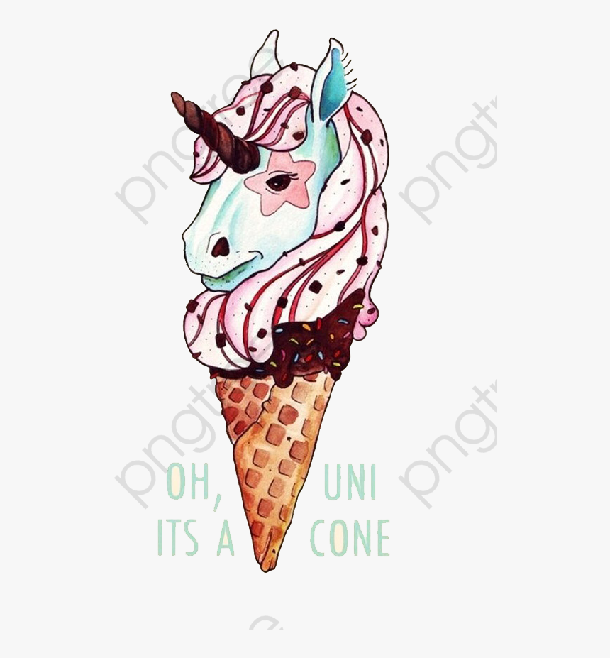 Unicorn Ice Cream - Ice Cream Sundae Unicorn