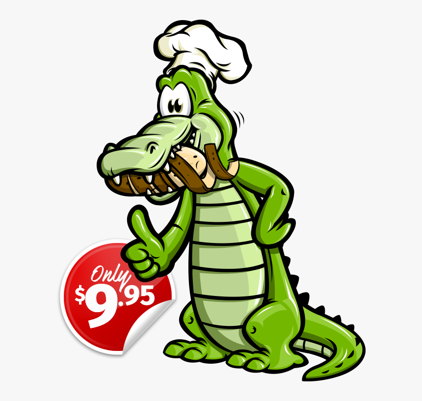 Clip Art Gator Chef - Cooking Alligator Clipart