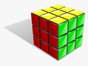 3d Cube Clipart - - 3 D Rubik-s Cube