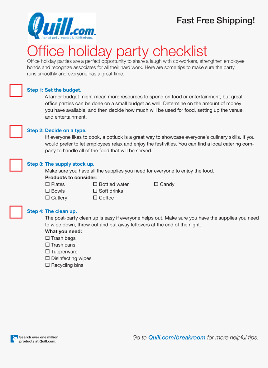 Holiday Party Checklist Main Image