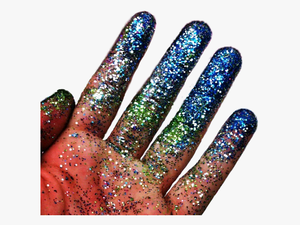 #hand #sticker #gloss #brillantina #escarcha #beautiful - Hand Covered In Glitter