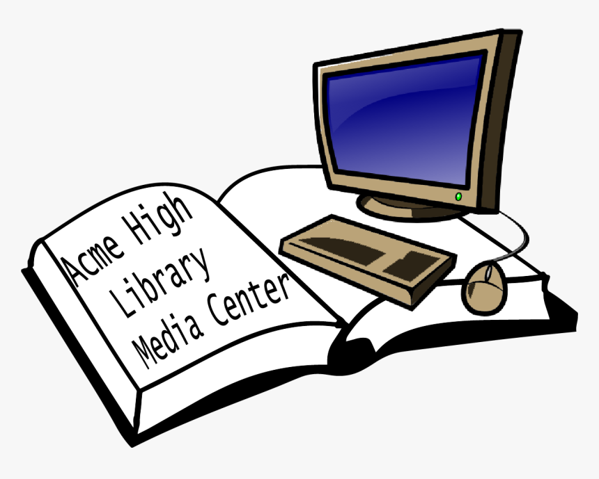 Acme High School Library - Open Book Clip Art