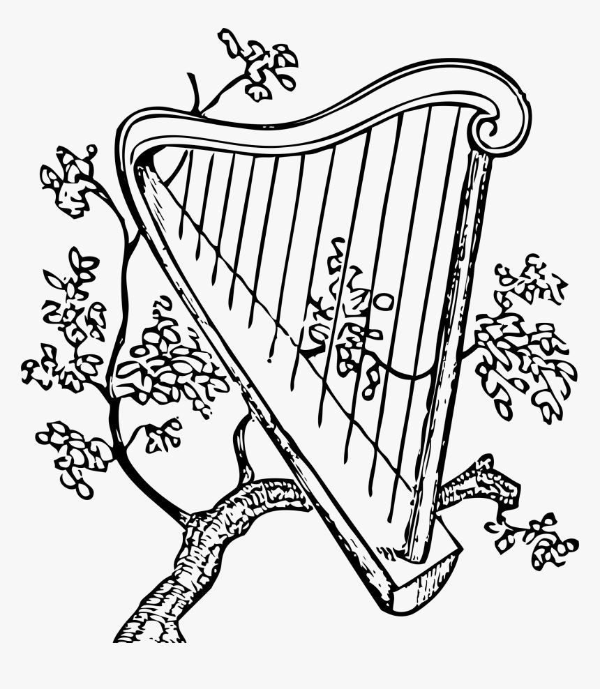 Harp And Branch Clip Arts - Harp