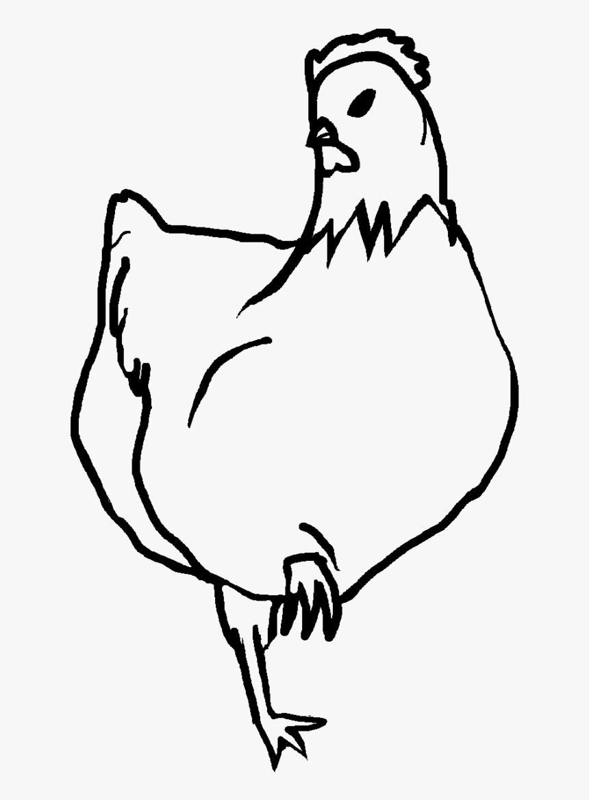 Chicken Lineart By Ipaddoodler O