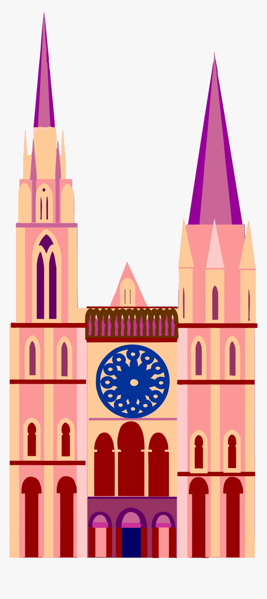 Fairytale Castle 8 Clip Arts - Cathedral Clipart
